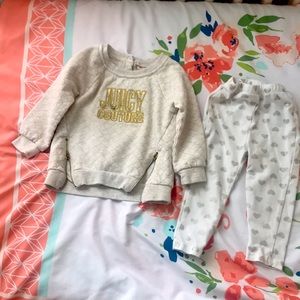 Girl toddler matching set